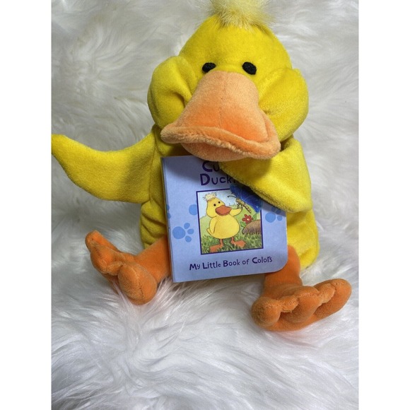 2003 Curious Duckling My Little Book of Colors Play & Learn Beanbag Plush Duck - Picture 1 of 9